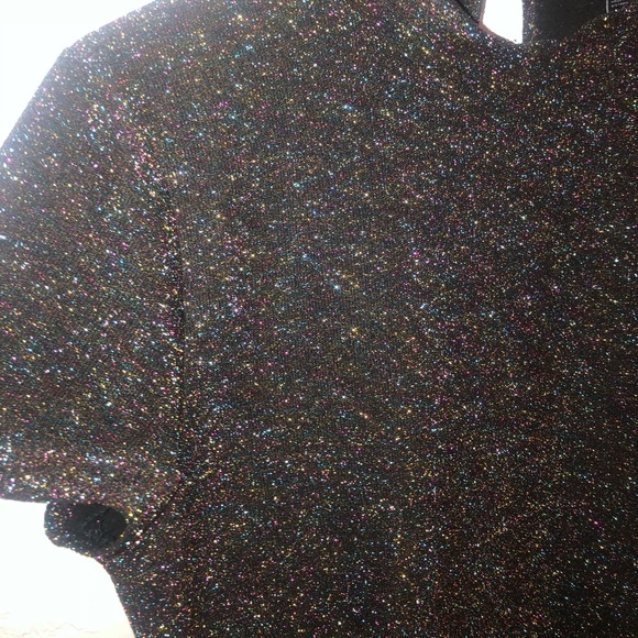 Black dress with multicolor sparkles - Picture 2 of 5